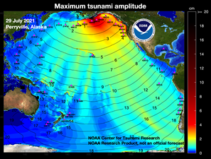 Maximum wave amplitude distribution